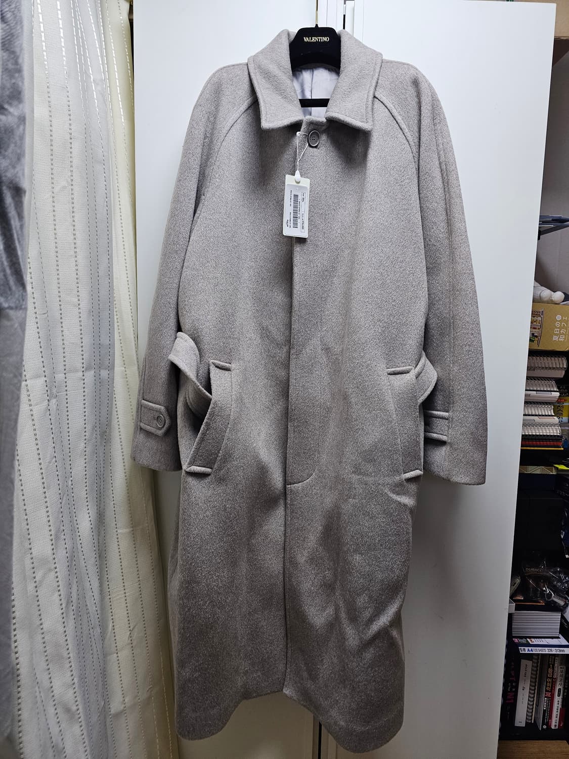 새상품 라움 캐시미어 남성 발마칸 롱코트 상품이미지2