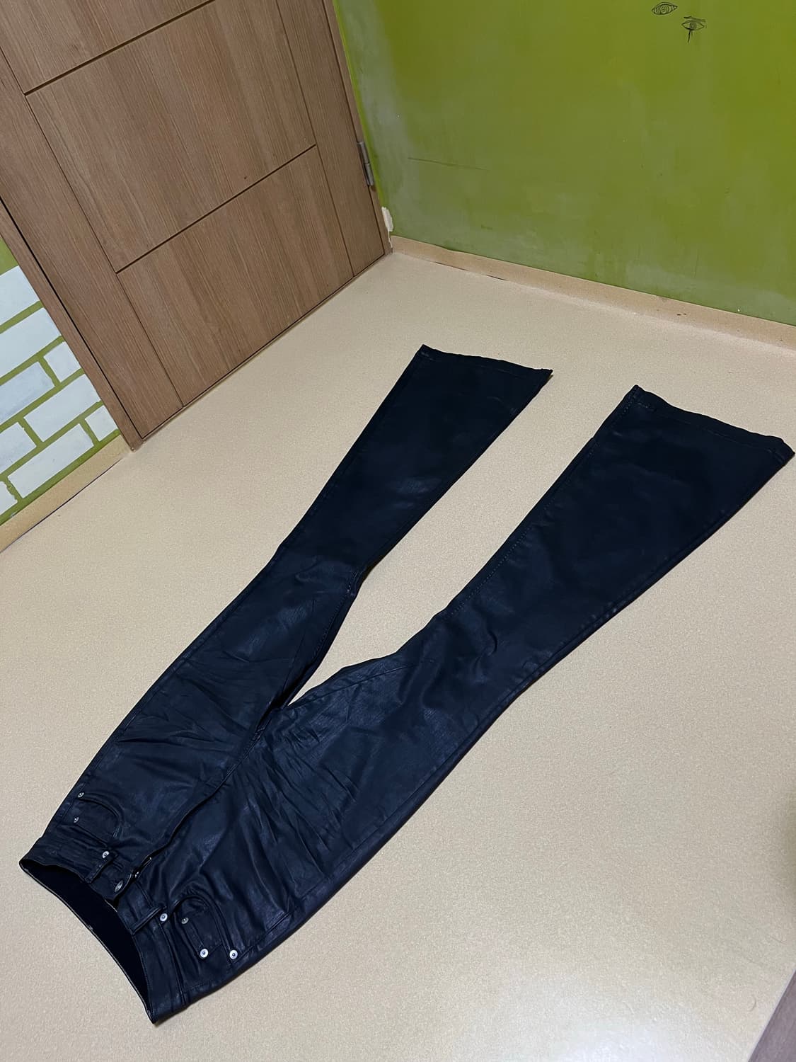 릭오웬스 왁스 볼란 부츠컷 SBW 28 황금사이즈 상품이미지2