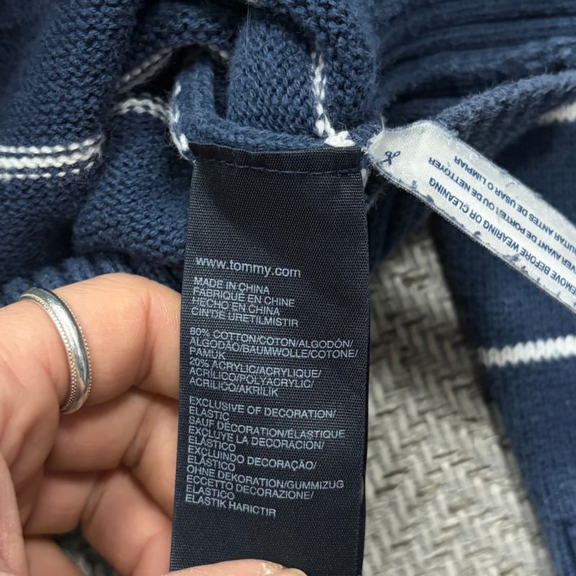 타미힐피거 숄카라 니트 v2283 상품이미지7