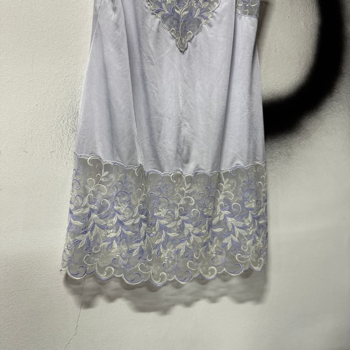 VTG 빈티지 연보라 레이스 슬립 원피스 상품이미지4