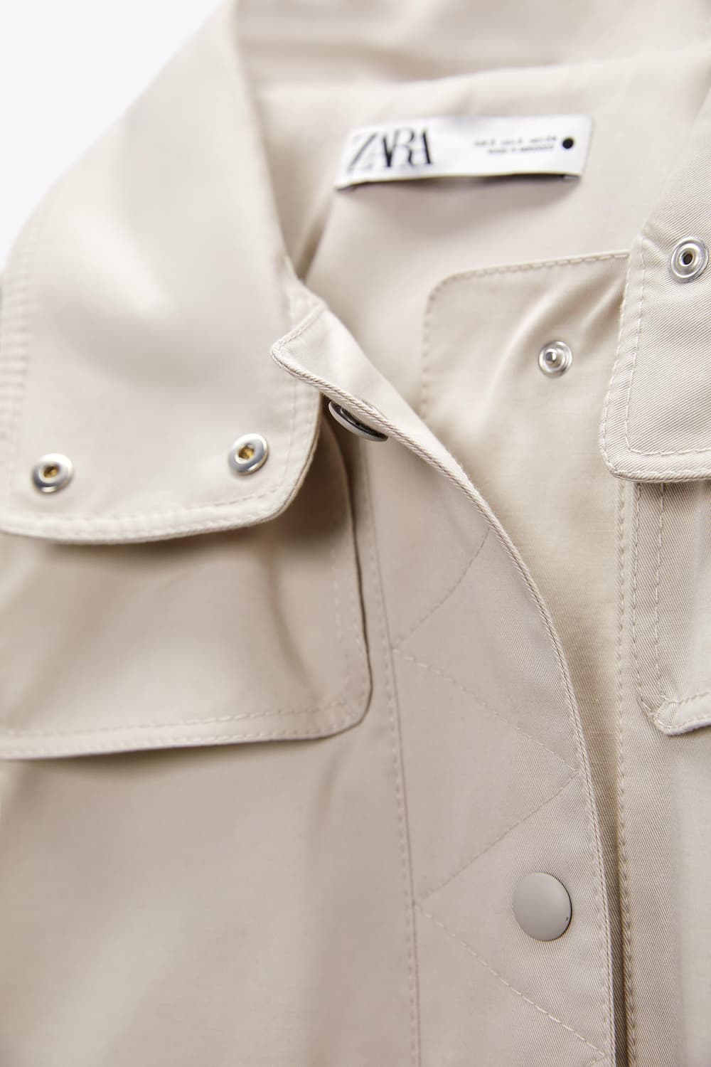 zara 자라 포켓 파카 리미티드 에디션 아이보리 자켓 M 상품이미지7