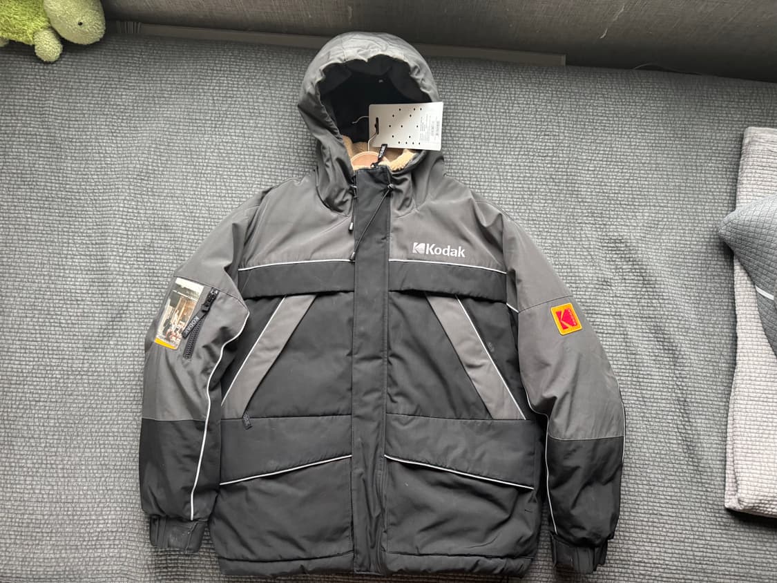 코닥 컬러블록 숏패딩 L(100) 상품이미지2