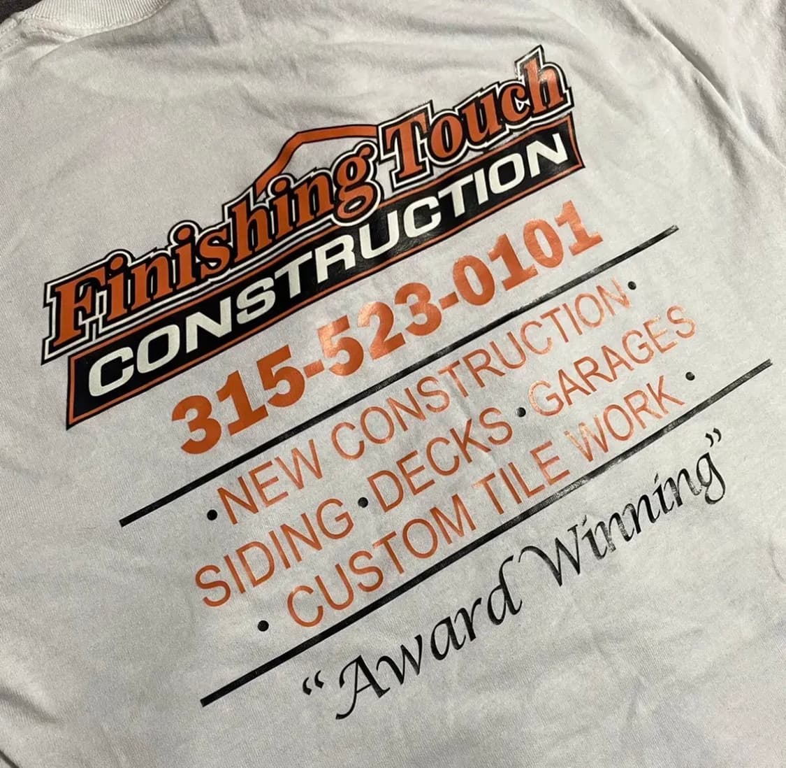 Finishing Touch Construction S/S T-Shirt 상품이미지8