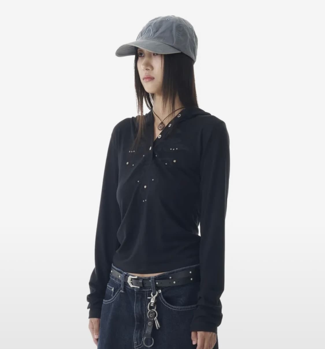 아캄 롱슬리브 블랙 1사이즈 상품이미지1