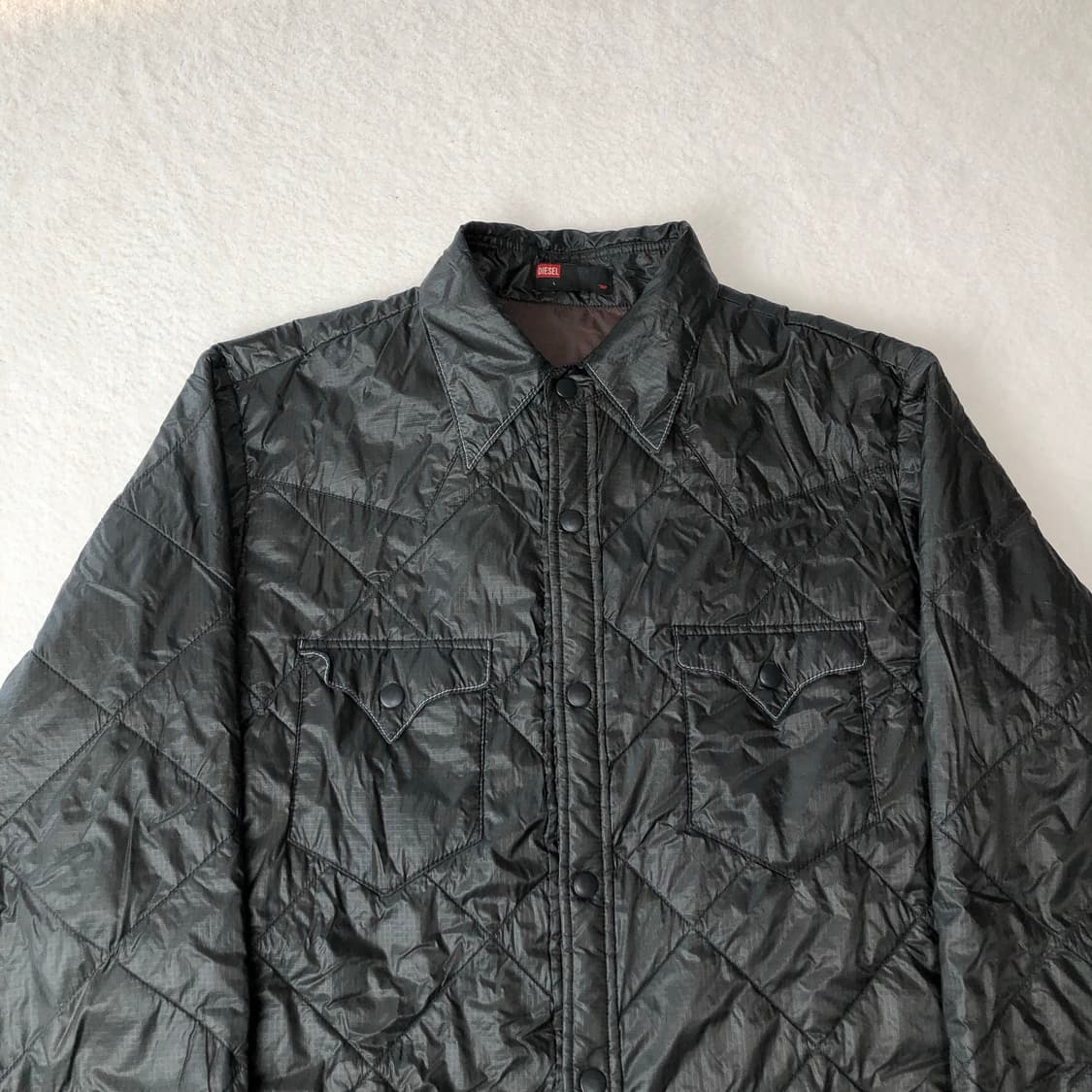 디젤 웨스턴 무드 패딩 셔츠자켓 상품이미지3