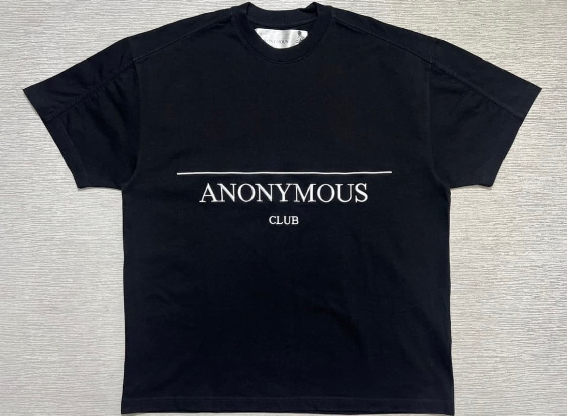 Anonymous club F&F sample 자수 티셔츠 상품이미지1