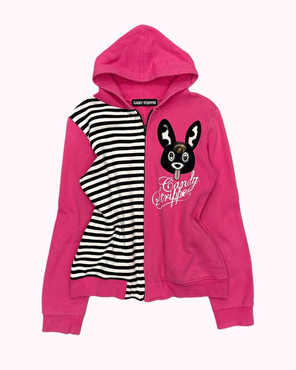 kitsch pink rabbit hood zip-up 상품이미지2