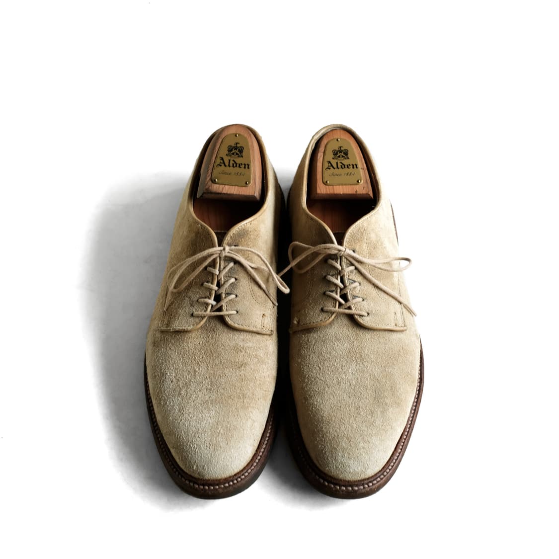 알든 29332 10.5D 언라인드 탄 스웨이드 더비 상품이미지2