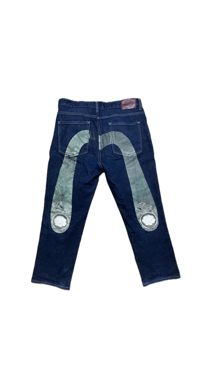 에비수 빅로고 배기데님팬츠 상품이미지1