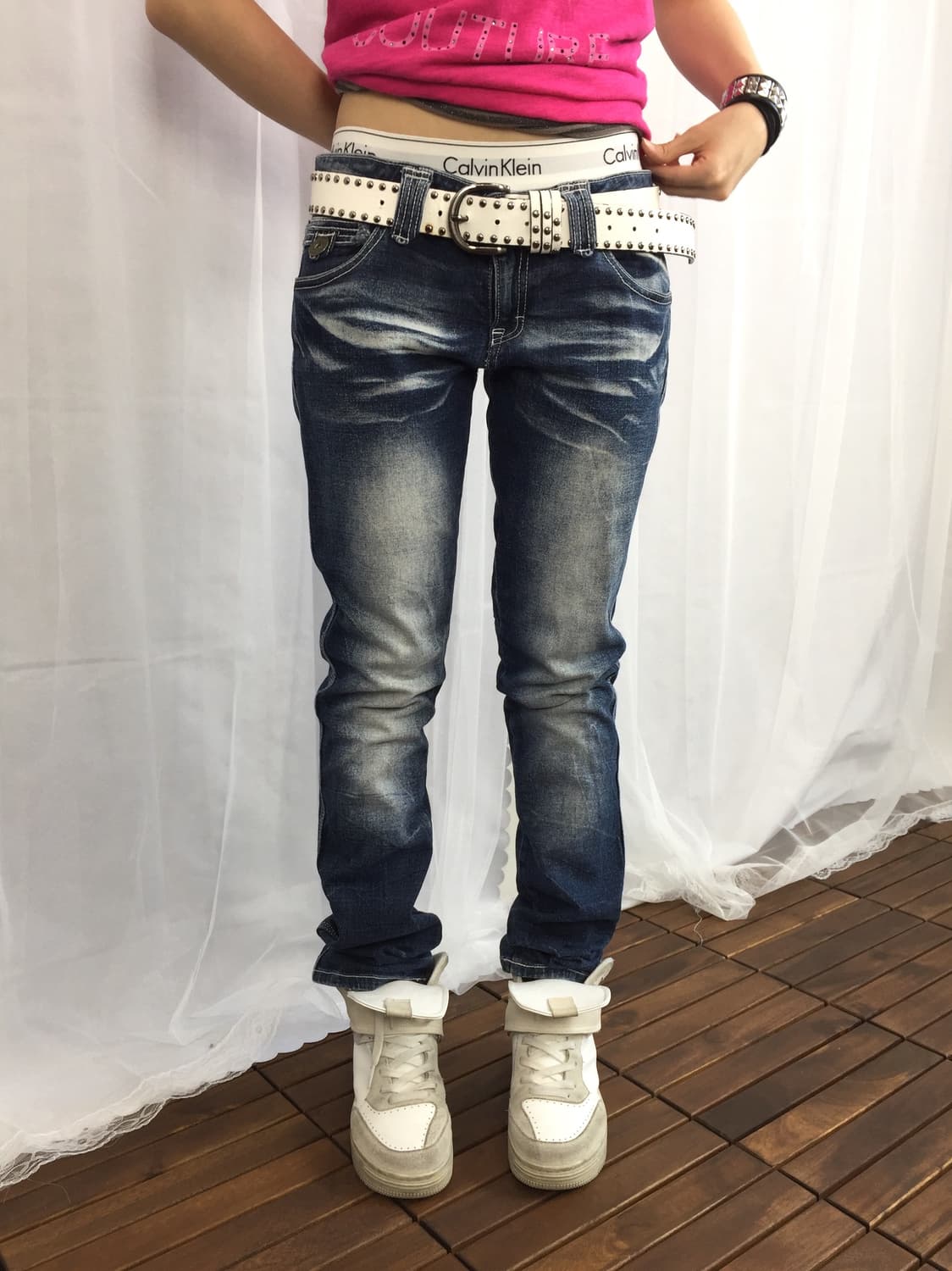 The Vintage Y2k Skinny denim pants 상품이미지1