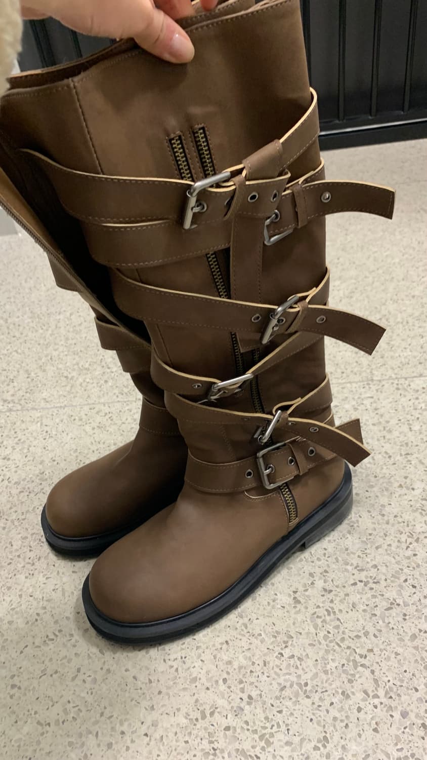 브라운 240 버클 롱부츠 상품이미지3