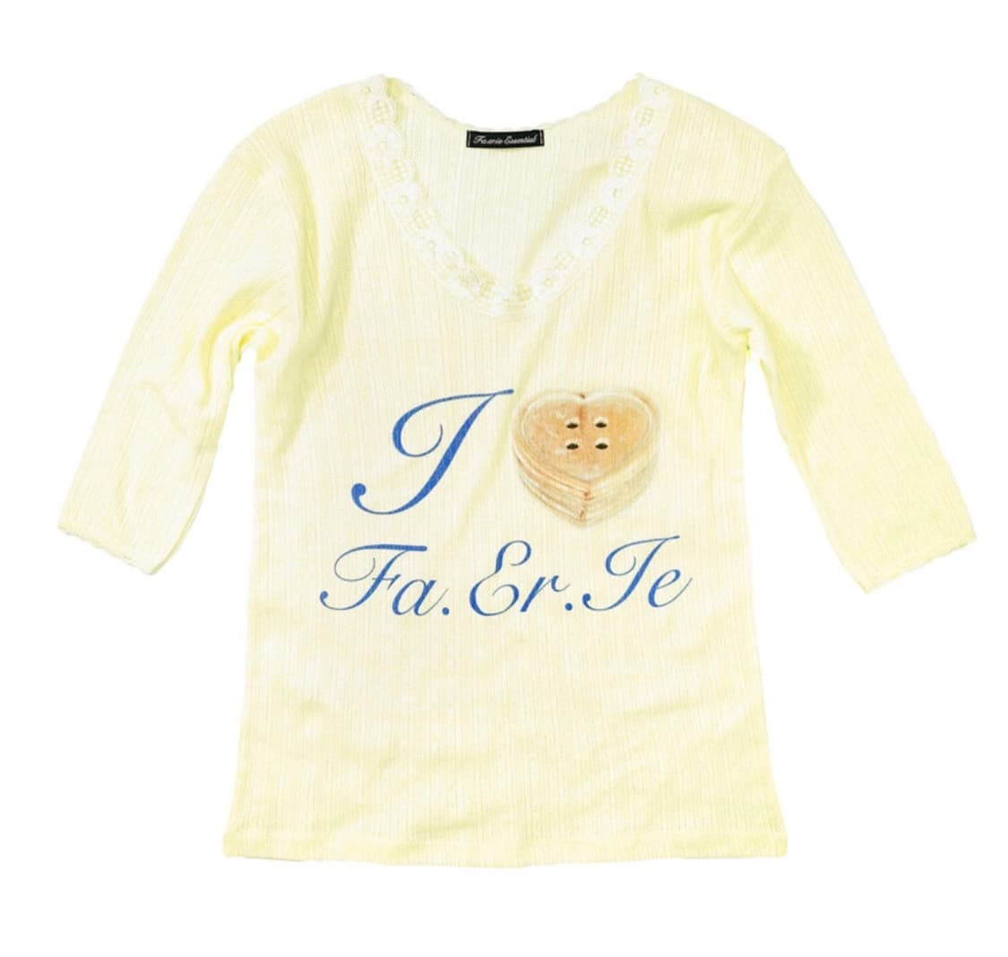 샵페어리 레이스 티셔츠 레몬 상품이미지1