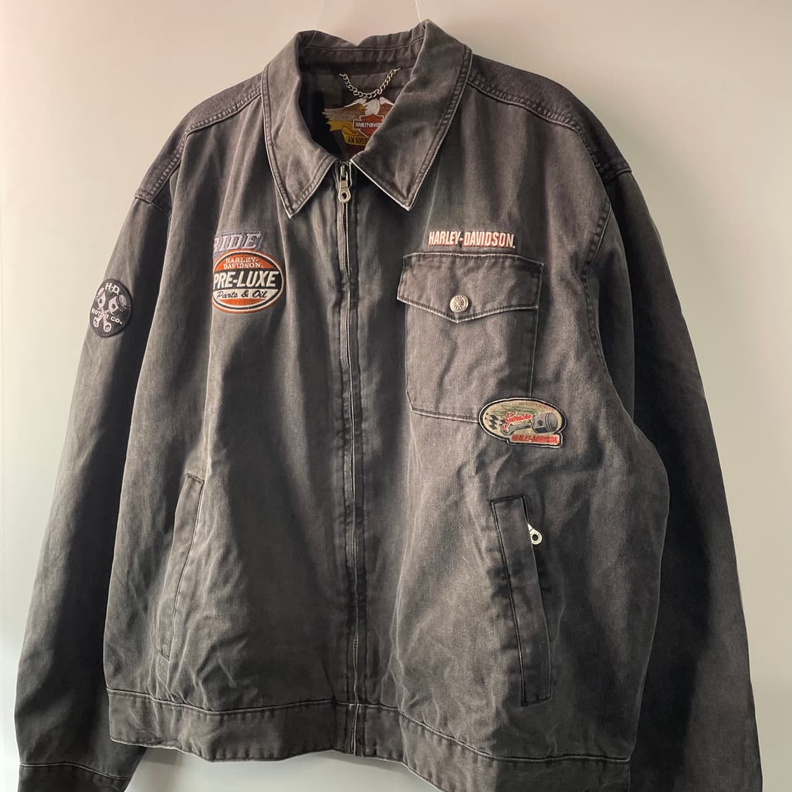 90s 할리 데이비슨 플레임 워크자켓 상품이미지4