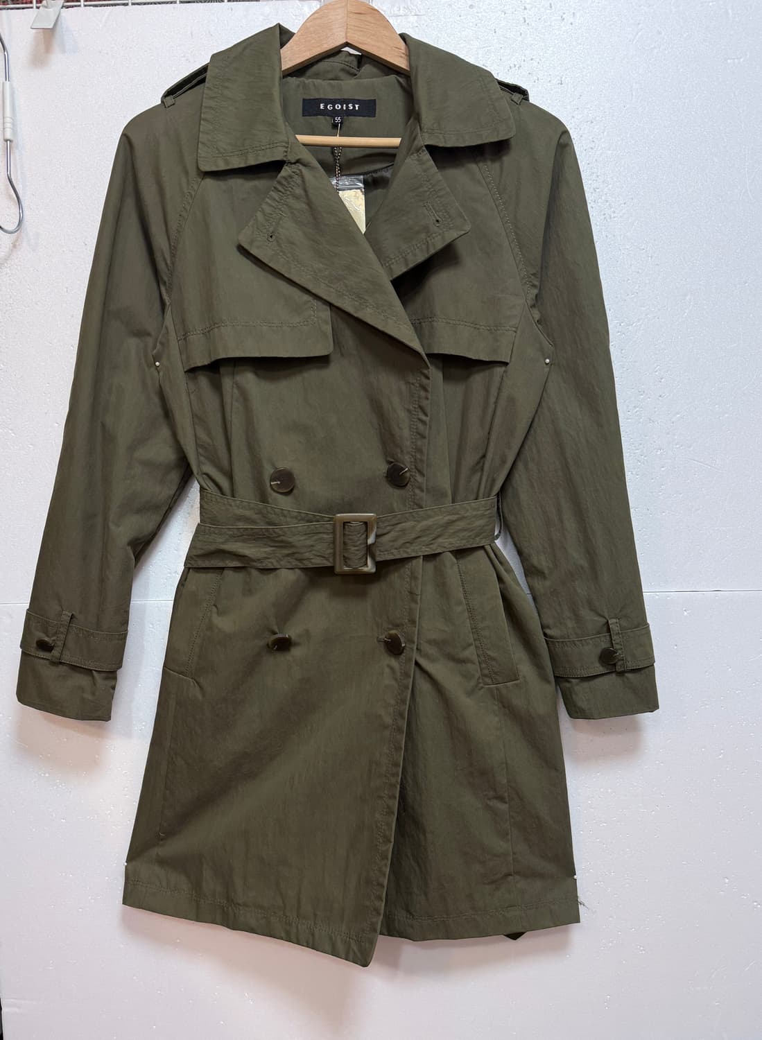 (새상품)에고이스트(EGOIST)벨트 트렌치코트 55 상품이미지1