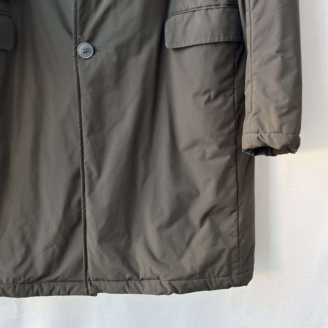 Herno 에르노 패디드 클래식 코트 카키 브라운 54 상품이미지4