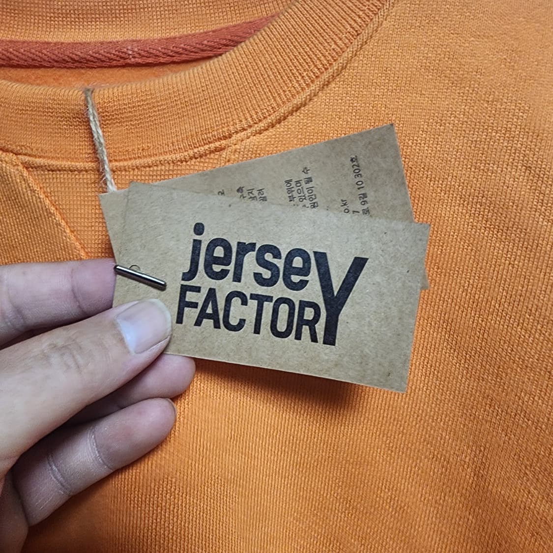 Jersey Factory 오렌지 맨투맨 티셔츠 (L~XL)(새상품) 상품이미지6