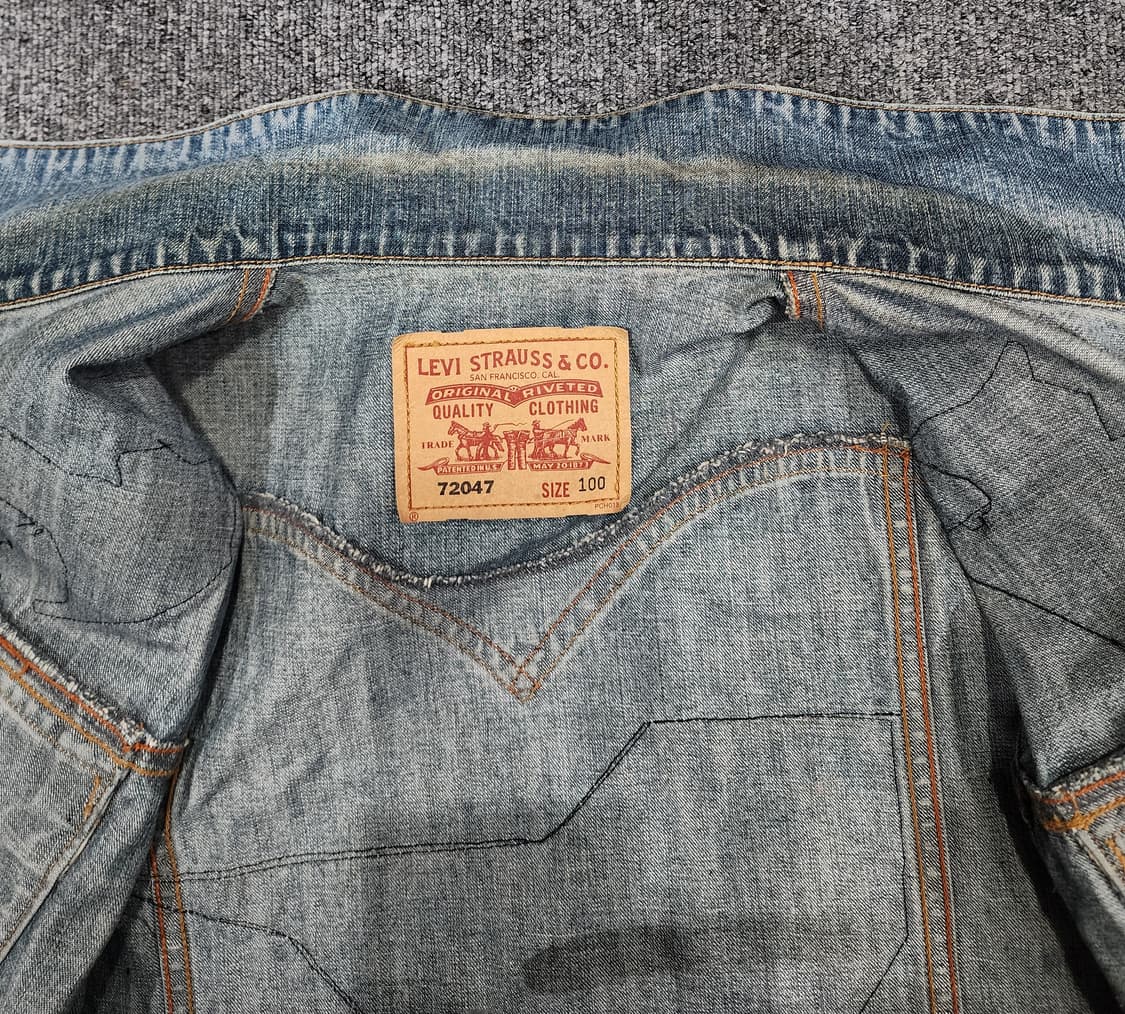 리바이스 빈티지 패치 커스텀 데님 베스트 조끼 100 상품이미지9