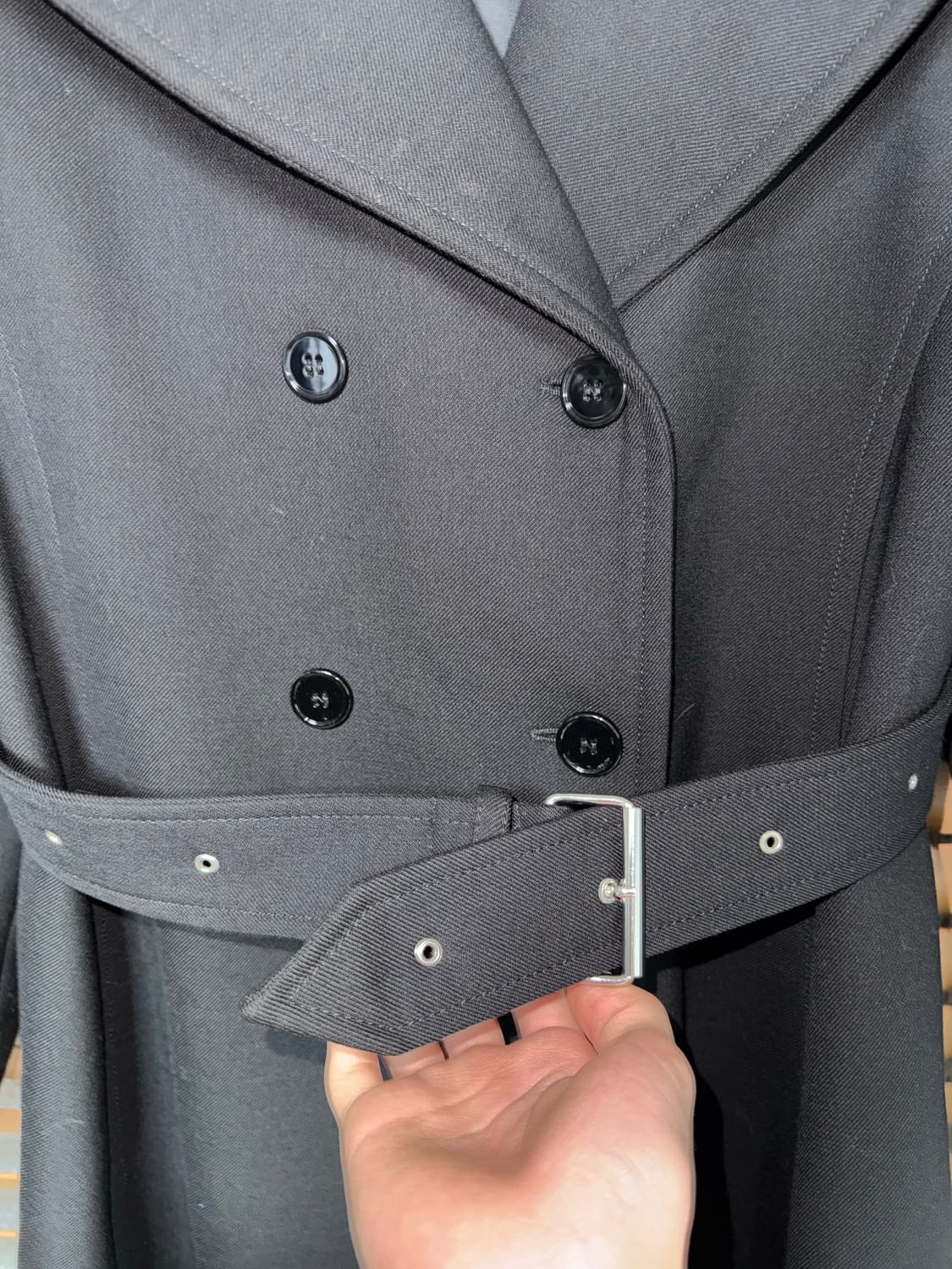 메종마르지엘라 하이넥 더블브레스티드 코트 상품이미지7