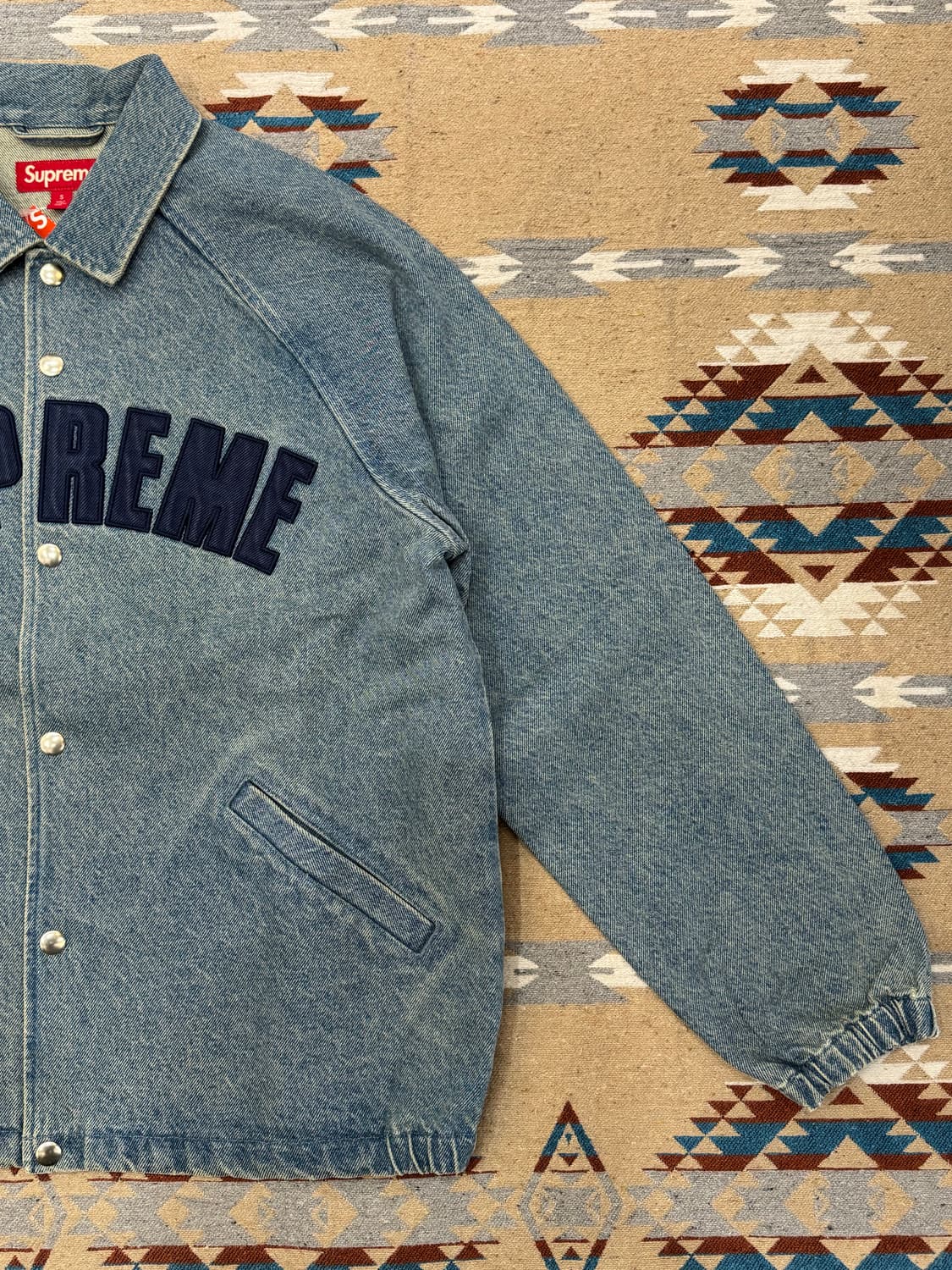[S] 슈프림 아크 데님 코치 자켓 워시드 인디고 - 25SS 상품이미지4