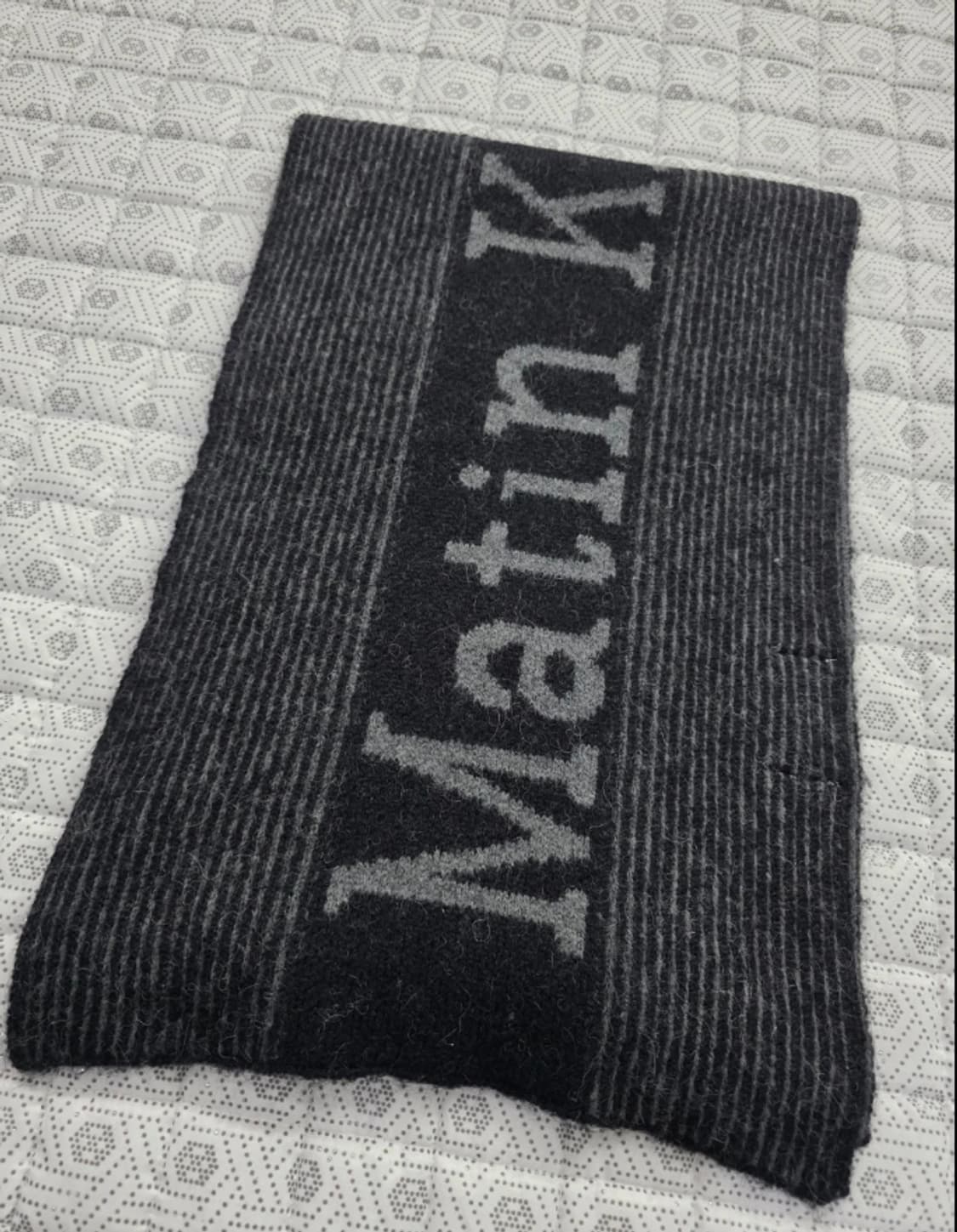 마뗑킴 마땡킴 블랙/회색 머플러 상품이미지4