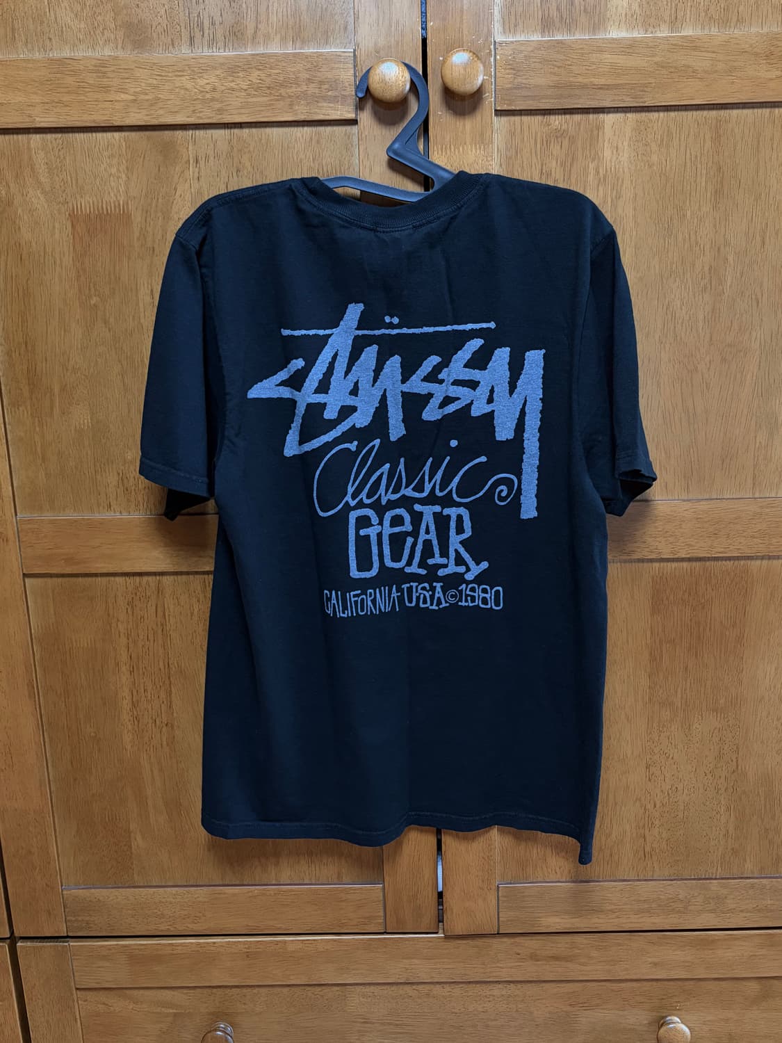 스투시 피그먼트 다이드 클래식 기어 반팔 티셔츠 블랙s 상품이미지4