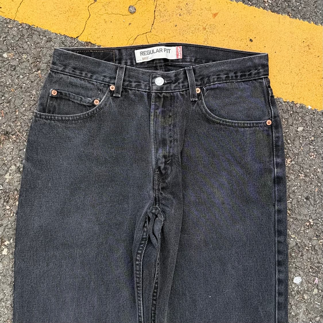 00s 빈티지 리바이스 505 블랙 흑청 상품이미지3