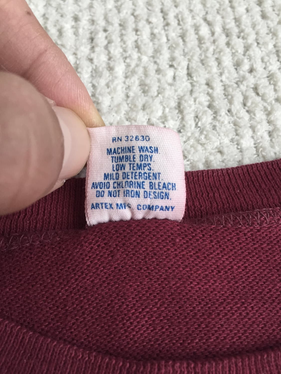 70‘s artex 풋볼 티셔츠 마룬 상품이미지9