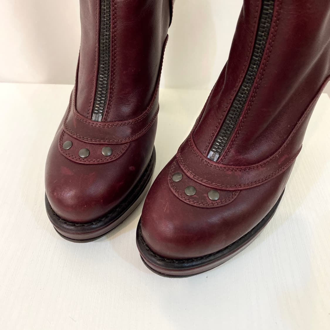 [245] 보테가베네타 레더 앵클 부츠 38 상품이미지8