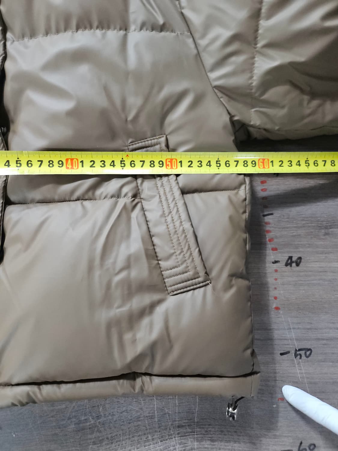 카키 브라운 패딩 점퍼 L 상품이미지5
