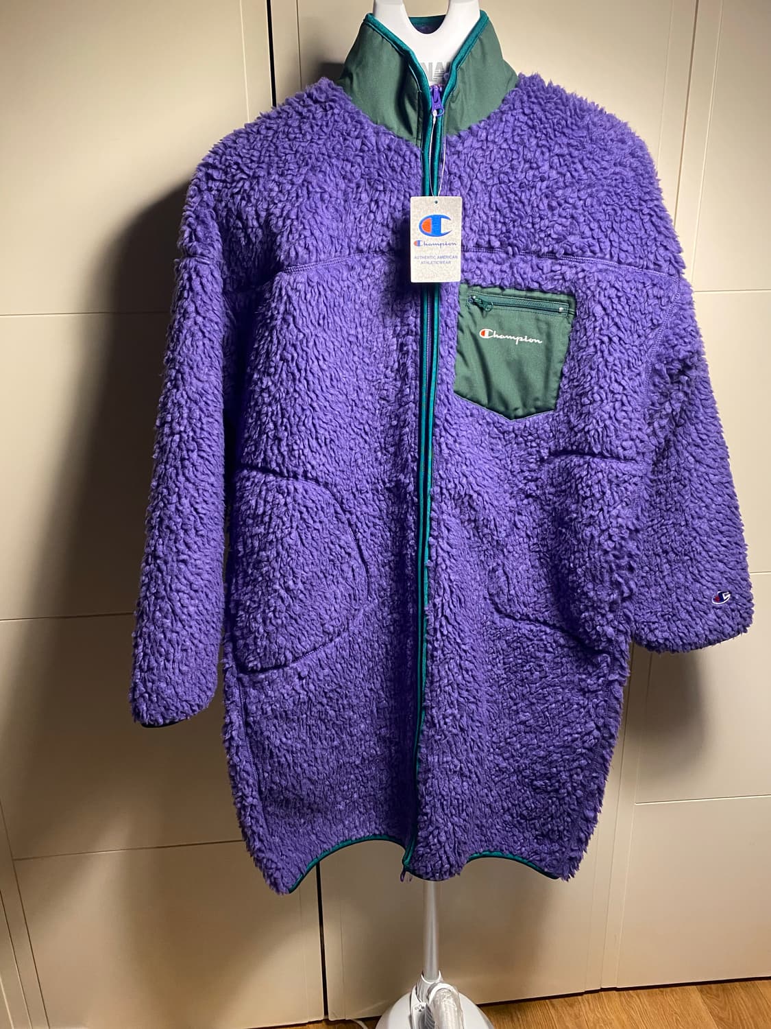 챔피온 뽀글이 플리스 코트 L 상품이미지2