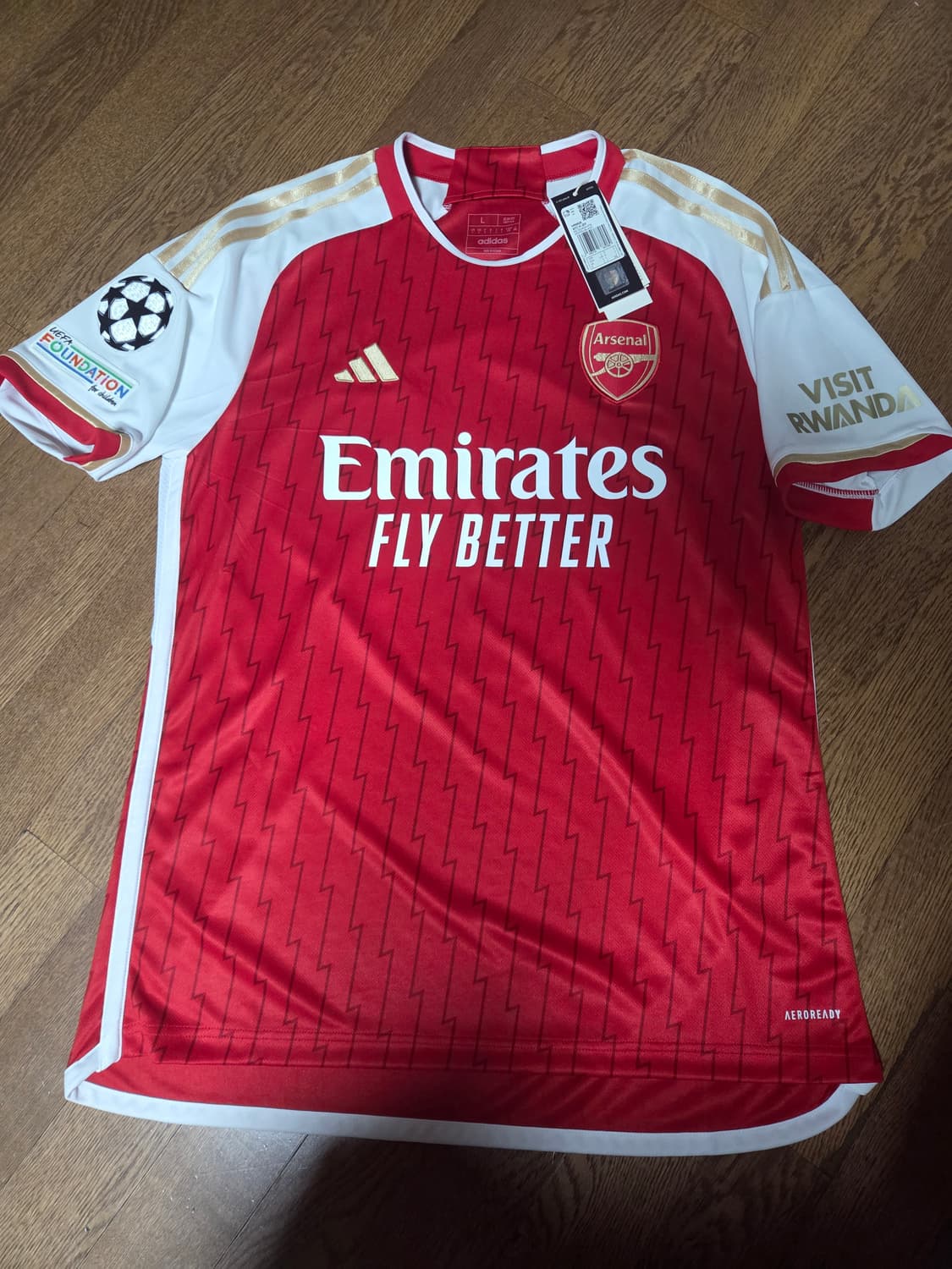 아스날 23/24 HOME 외데고르 챔스 마킹 상품이미지1