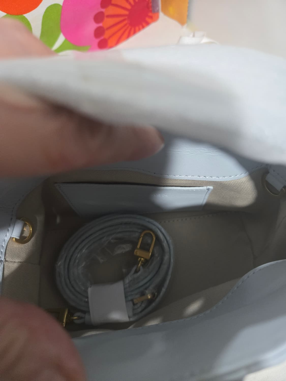 아뜰리에 드 루멘 팡틴백 크리미블루 새상품 가격인하 상품이미지6