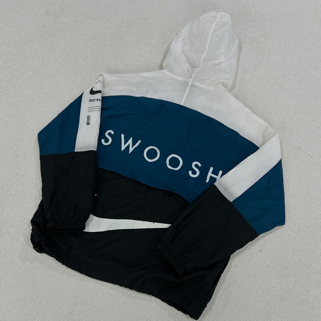 나이키 바람막이 블루/블랙/화이트 후드 자켓 L 상품이미지5