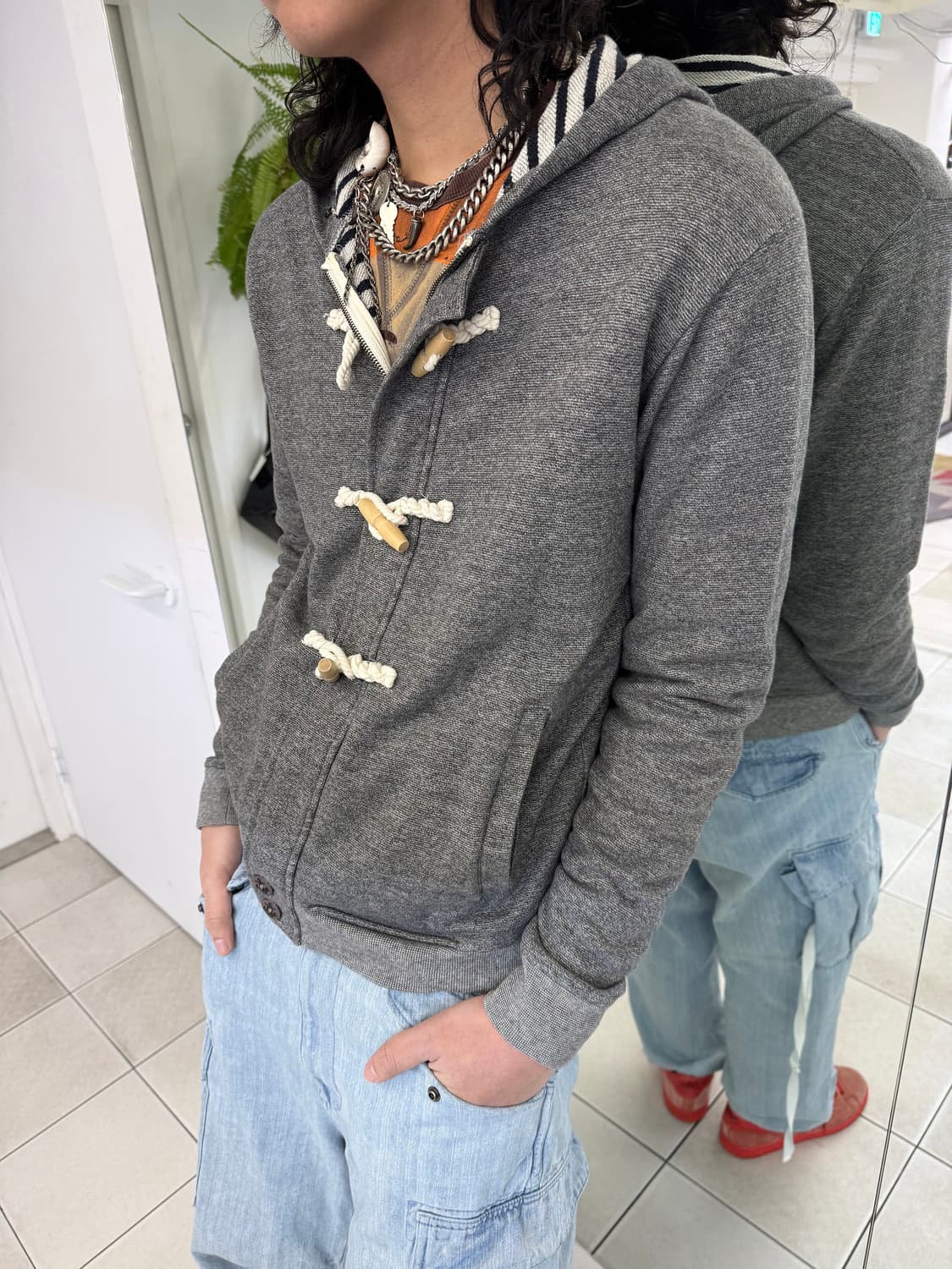 toggle button sweat jacket 상품이미지3