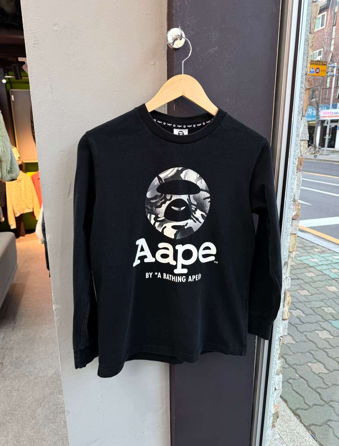 S/ 베이프 AAPE 사루카모 맨투맨 상품이미지4