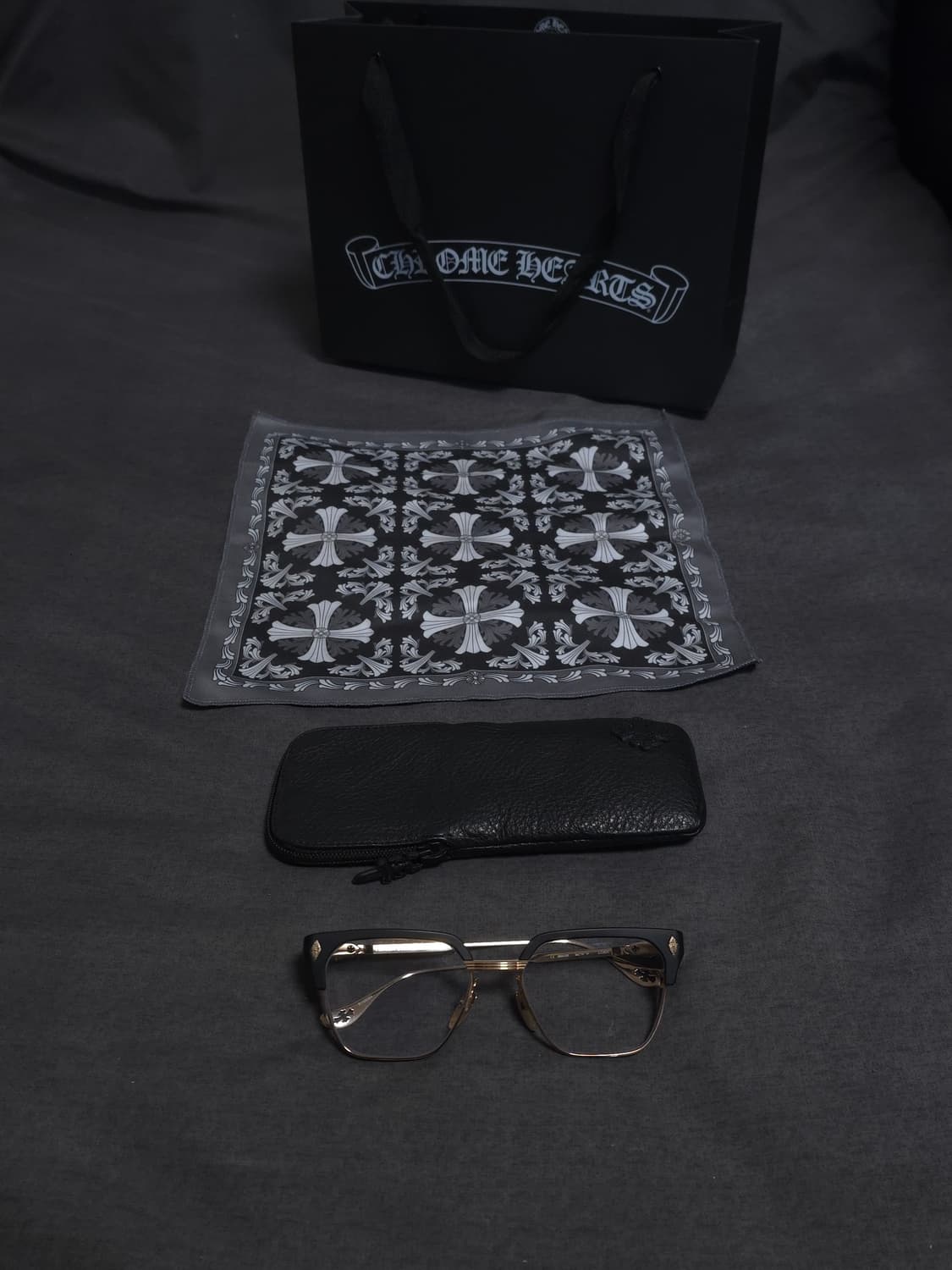 [OS] 크롬하츠 르그마 안경 매트블랙 골드 상품이미지2