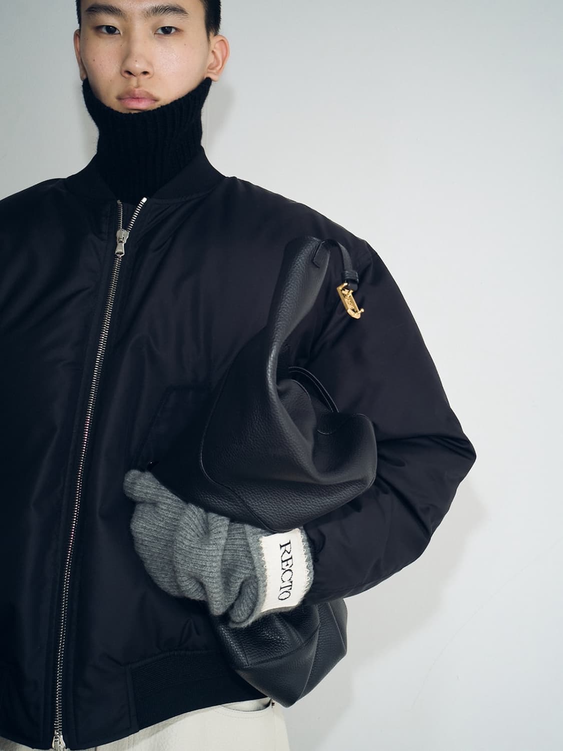 렉토 24FW 옥토버 1997 토트백 블랙 라지 상품이미지3