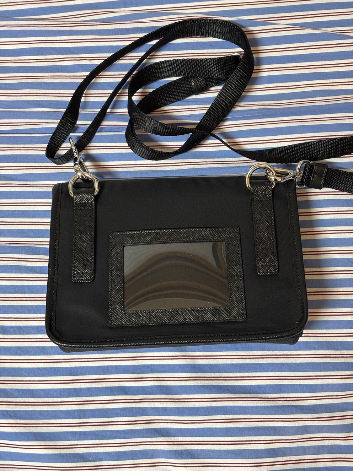 프라다 리나일론 및 사피아노 가죽 스마트폰 케이스 상품이미지6