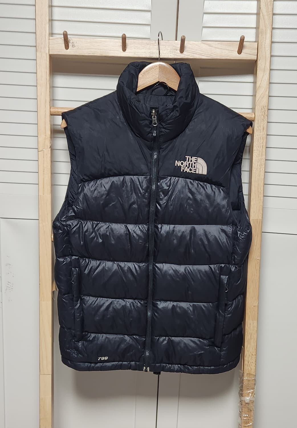 노스페이스 700 눕시 블랙 패딩 조끼 베스트 자켓 상품이미지1