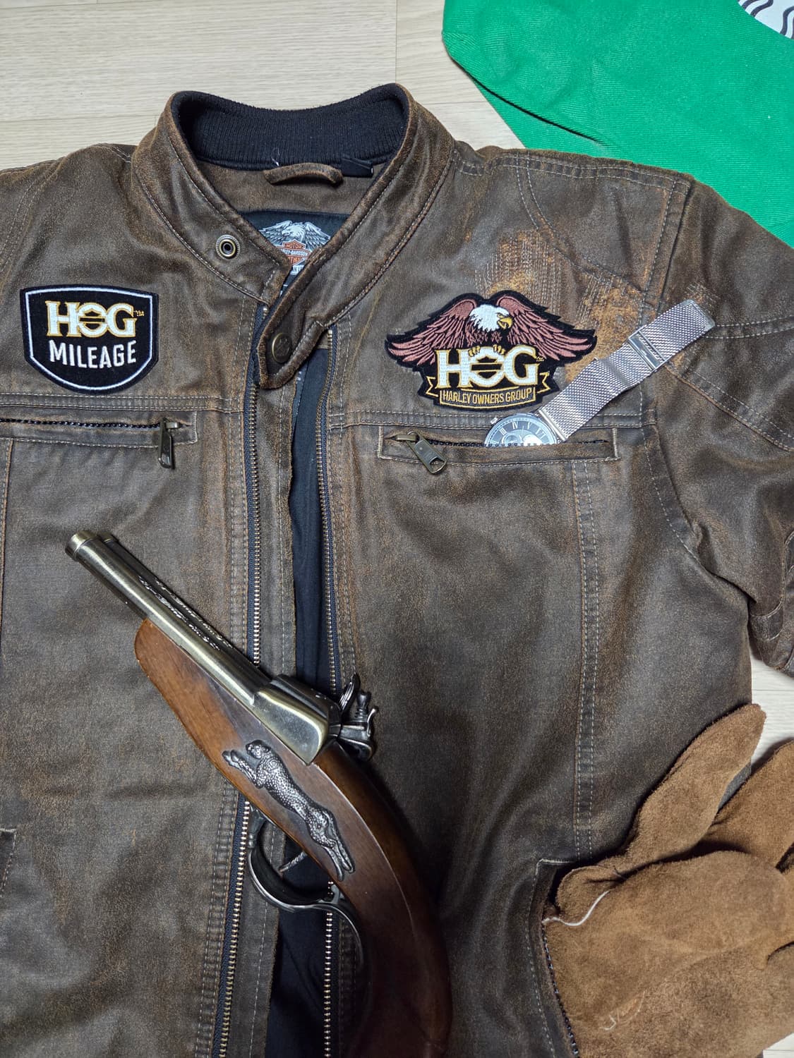 HARLEY DAVIDSON 데미지 라이더 자켓 바이커 점퍼  상품이미지4