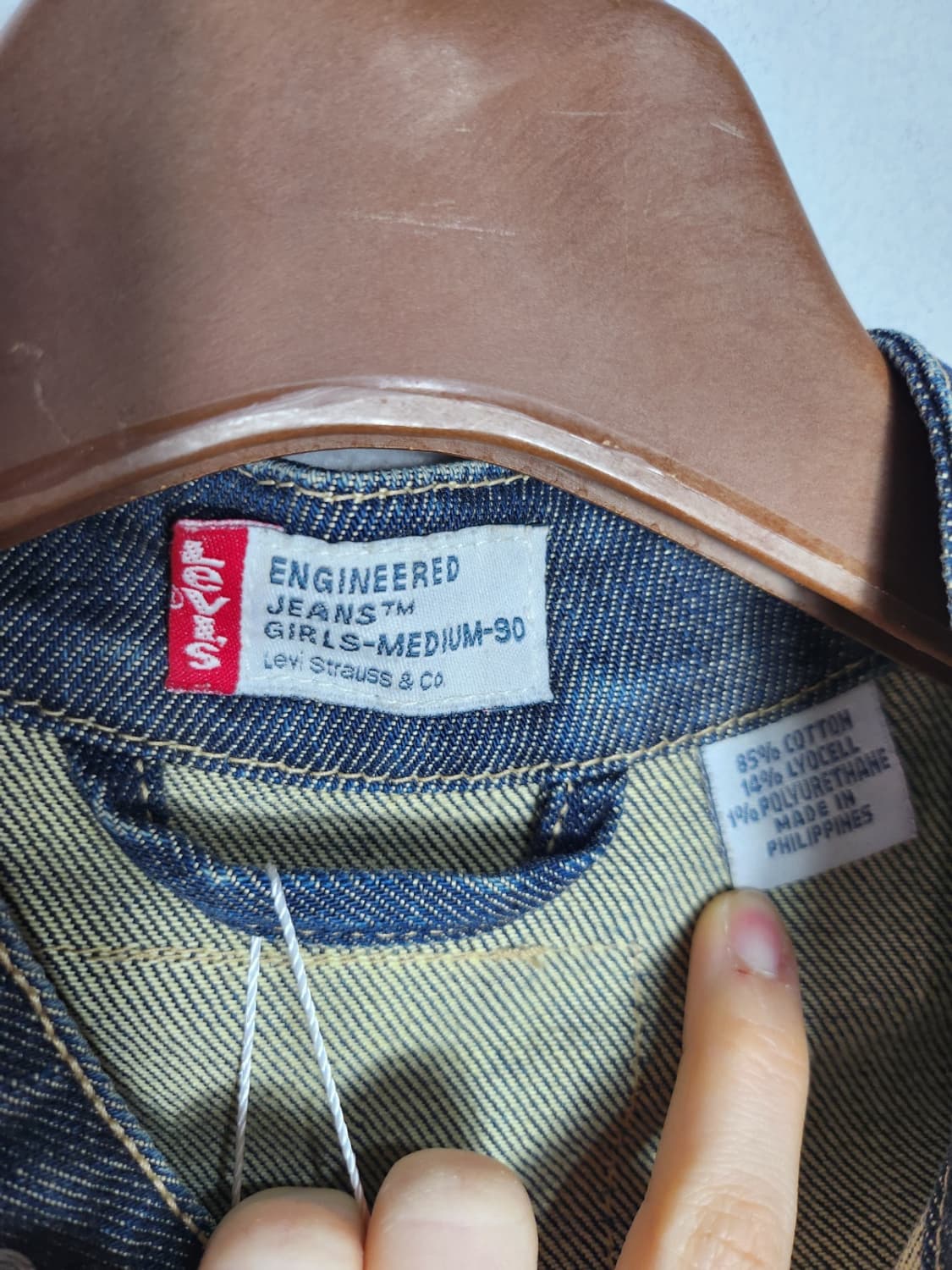 리바이스 엔지니어드 진 데님 바이커 자켓 상품이미지4