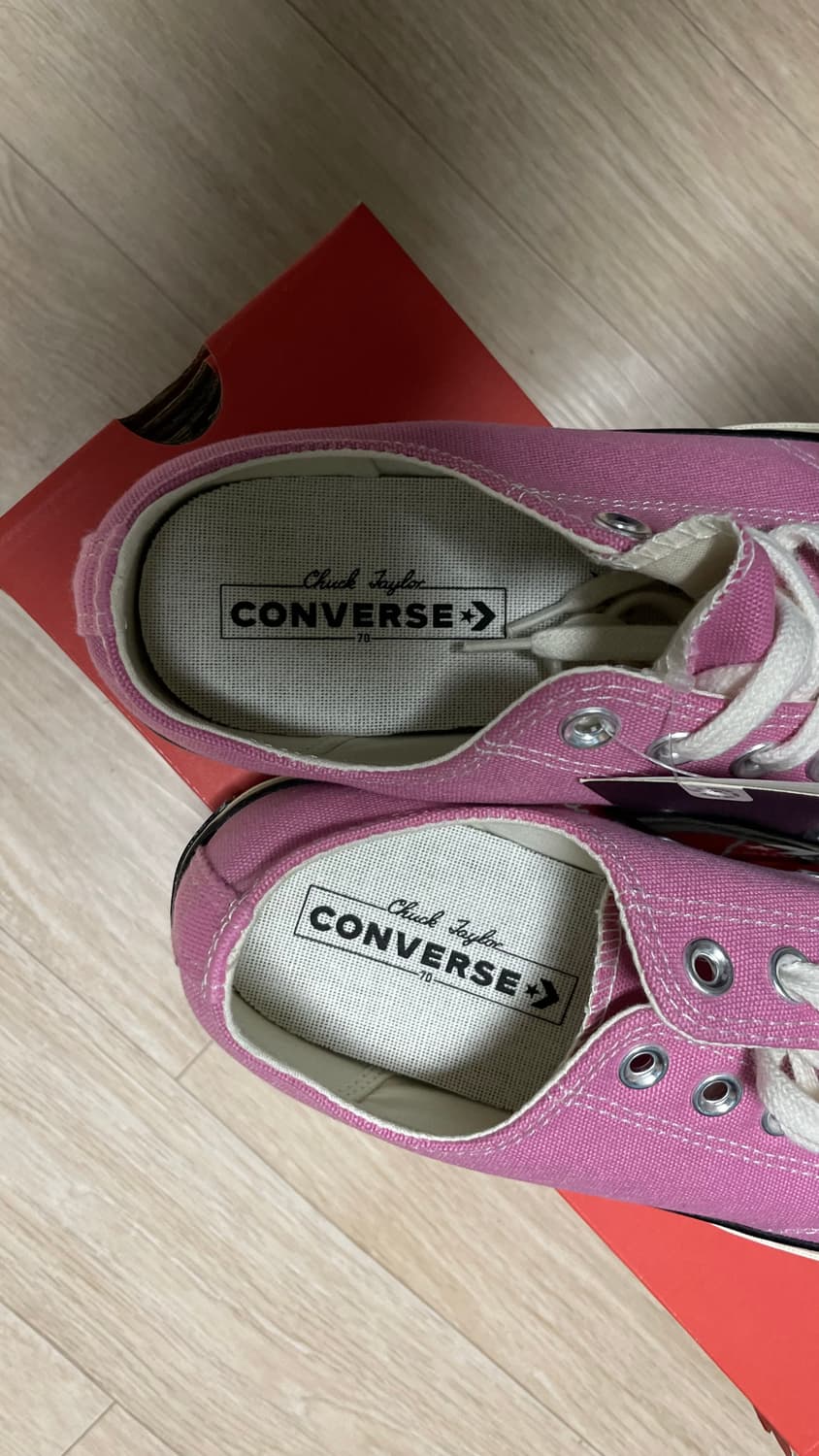 컨버스 척 70 핑크 로우 270 새제품 상품이미지3