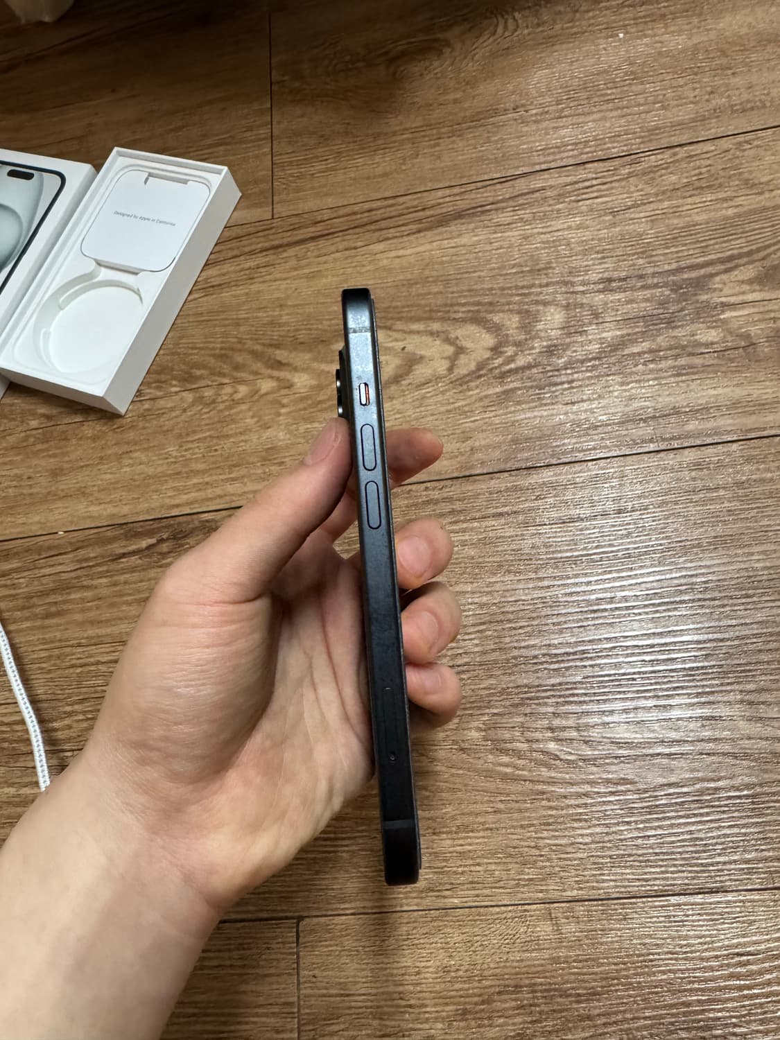 (배터리 효율 100)아이폰 15일반 블랙 128기가 상품이미지8