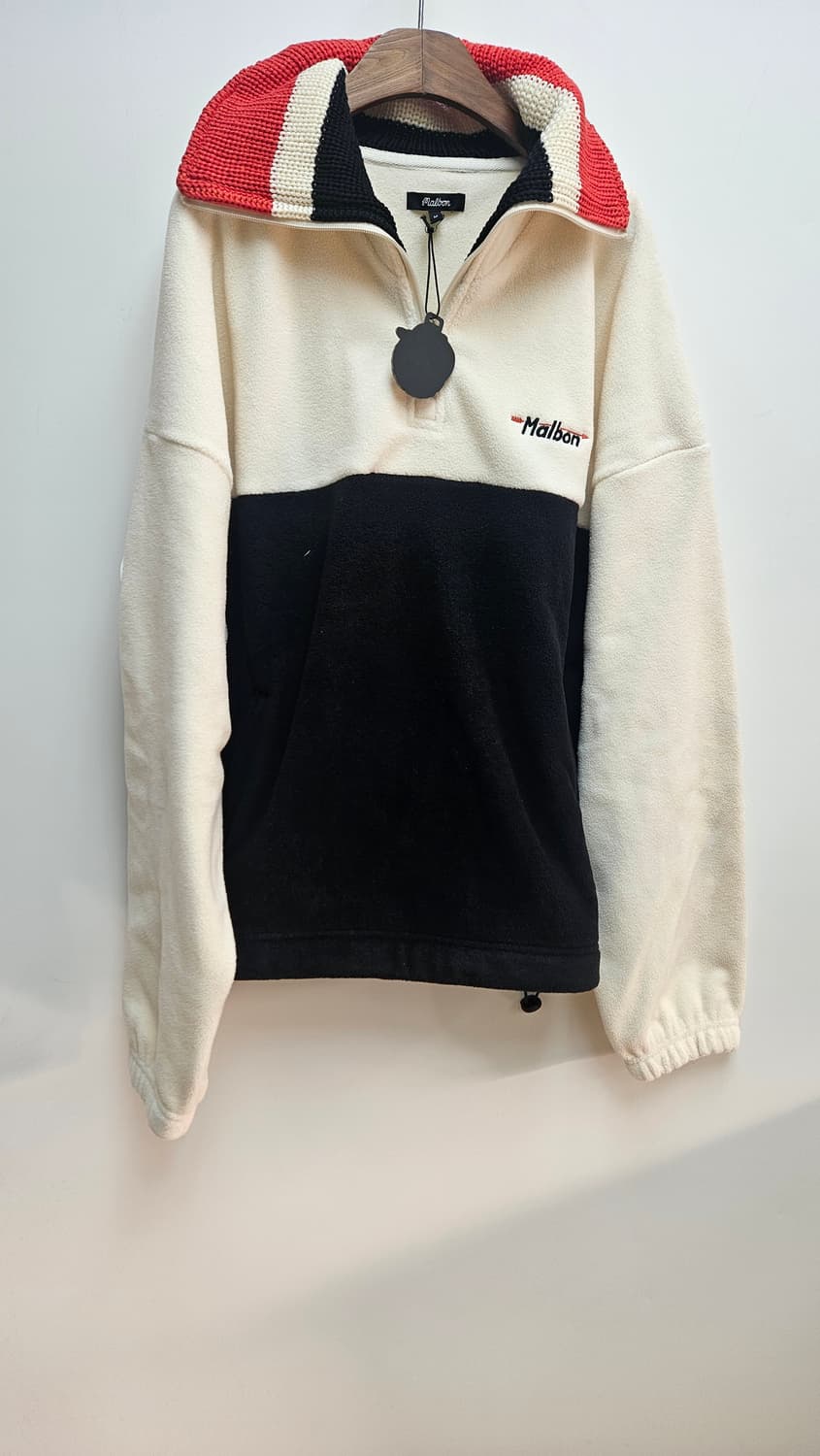 말본 플리스 반집업 티셔츠 상품이미지1