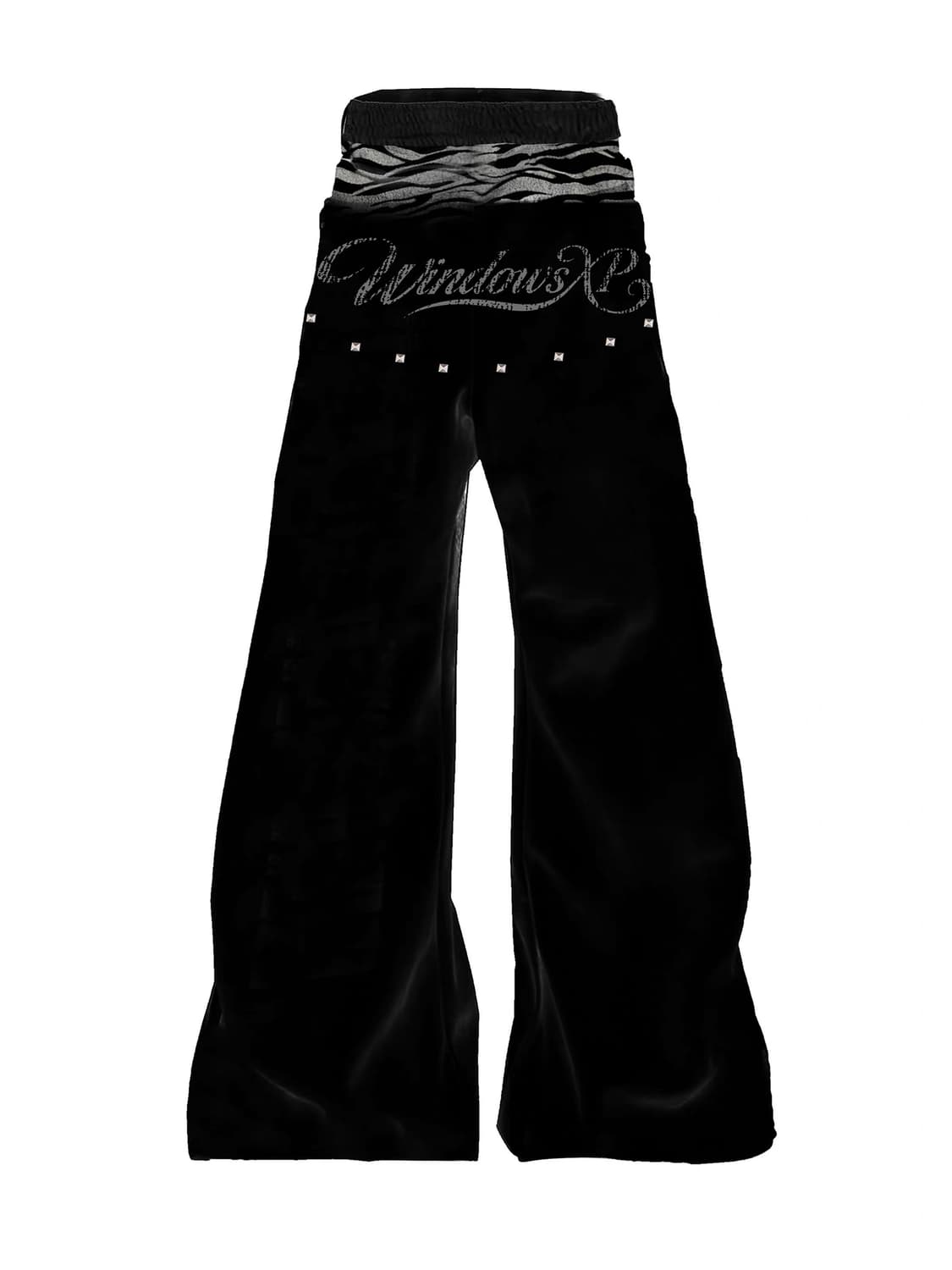 Printed Flare Sagging Sweat Pants 상품이미지1