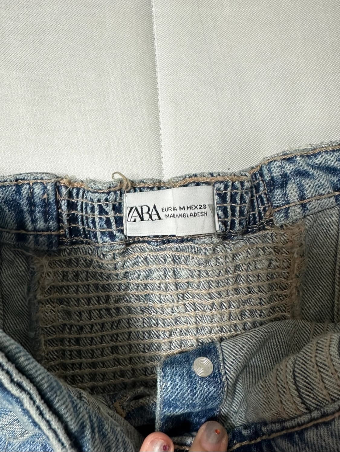 착샷o) 자라 데님 크롭 뷔스티에 상품이미지3