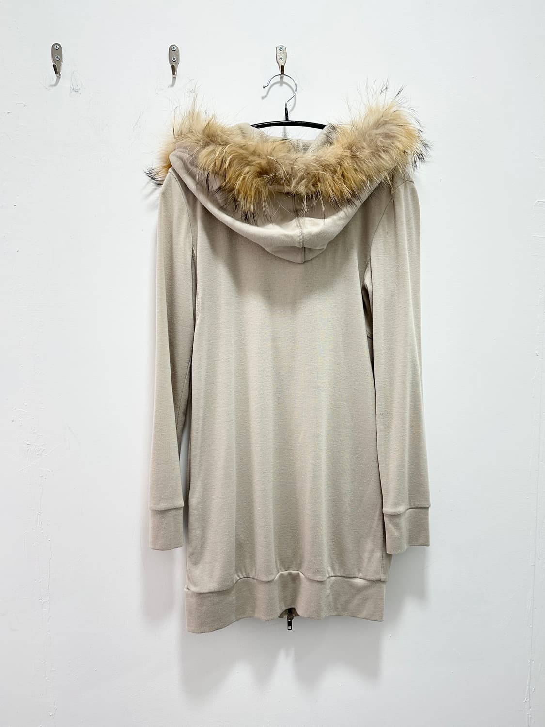 Asymmetric drape raccoon fur cardigan 상품이미지8