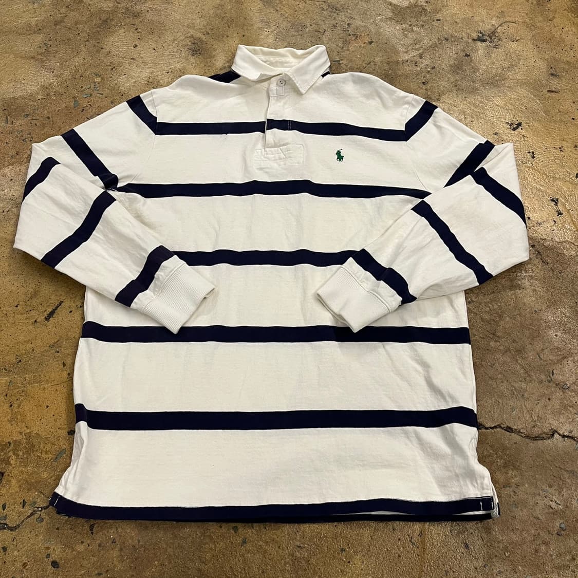 [정품/M] 폴로 랄프로렌 스트라이프 럭비 셔츠 b18 상품이미지2