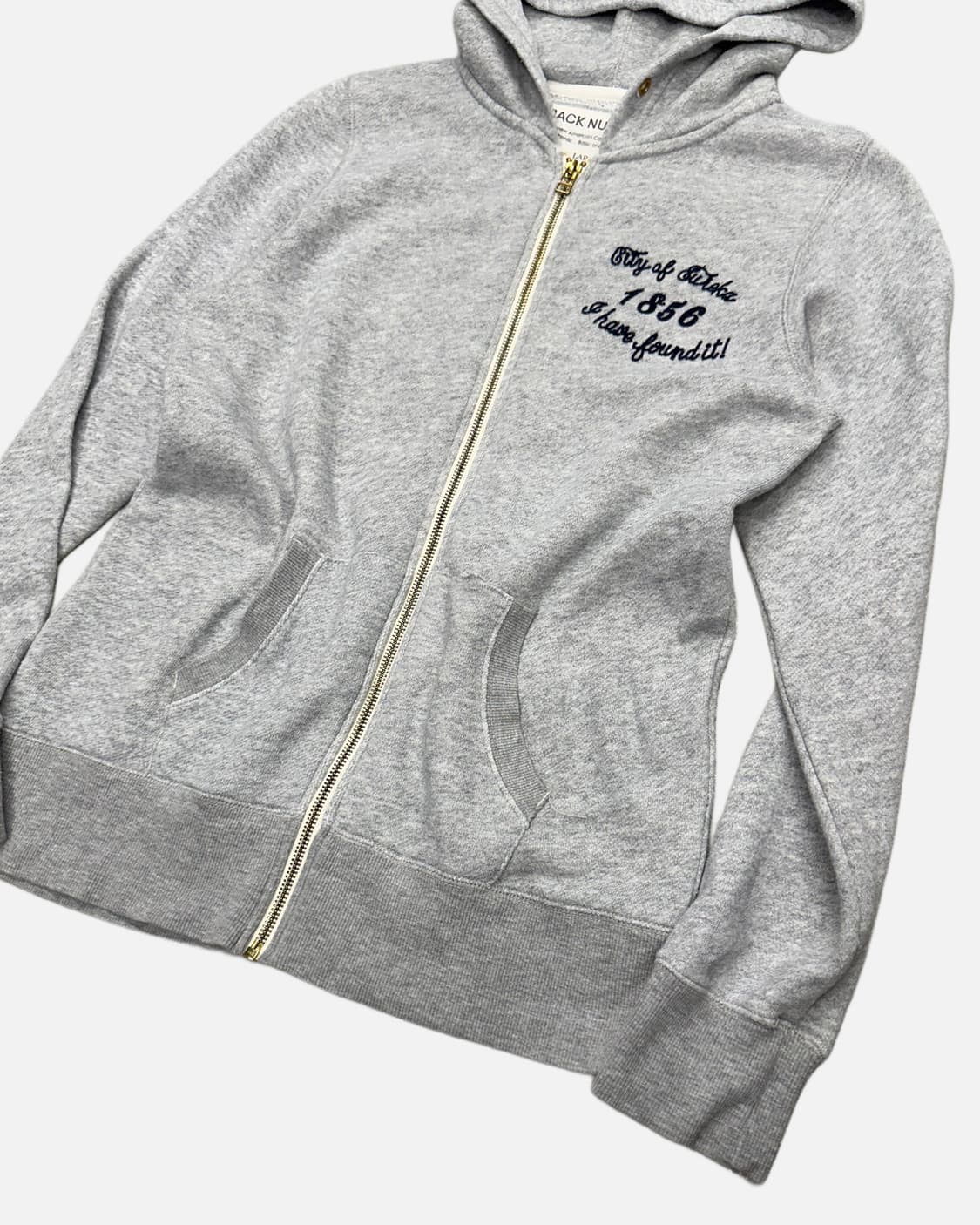 stitch lettering hood zip-up 상품이미지4