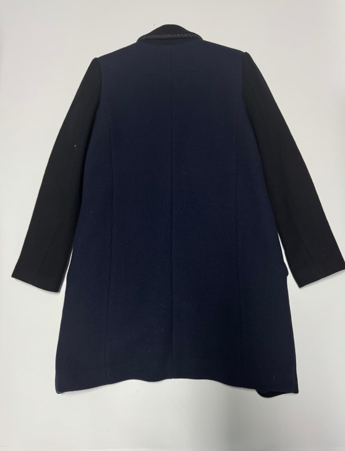 여성 잇미샤 배색 투 톤 울 코트 55 상품이미지2